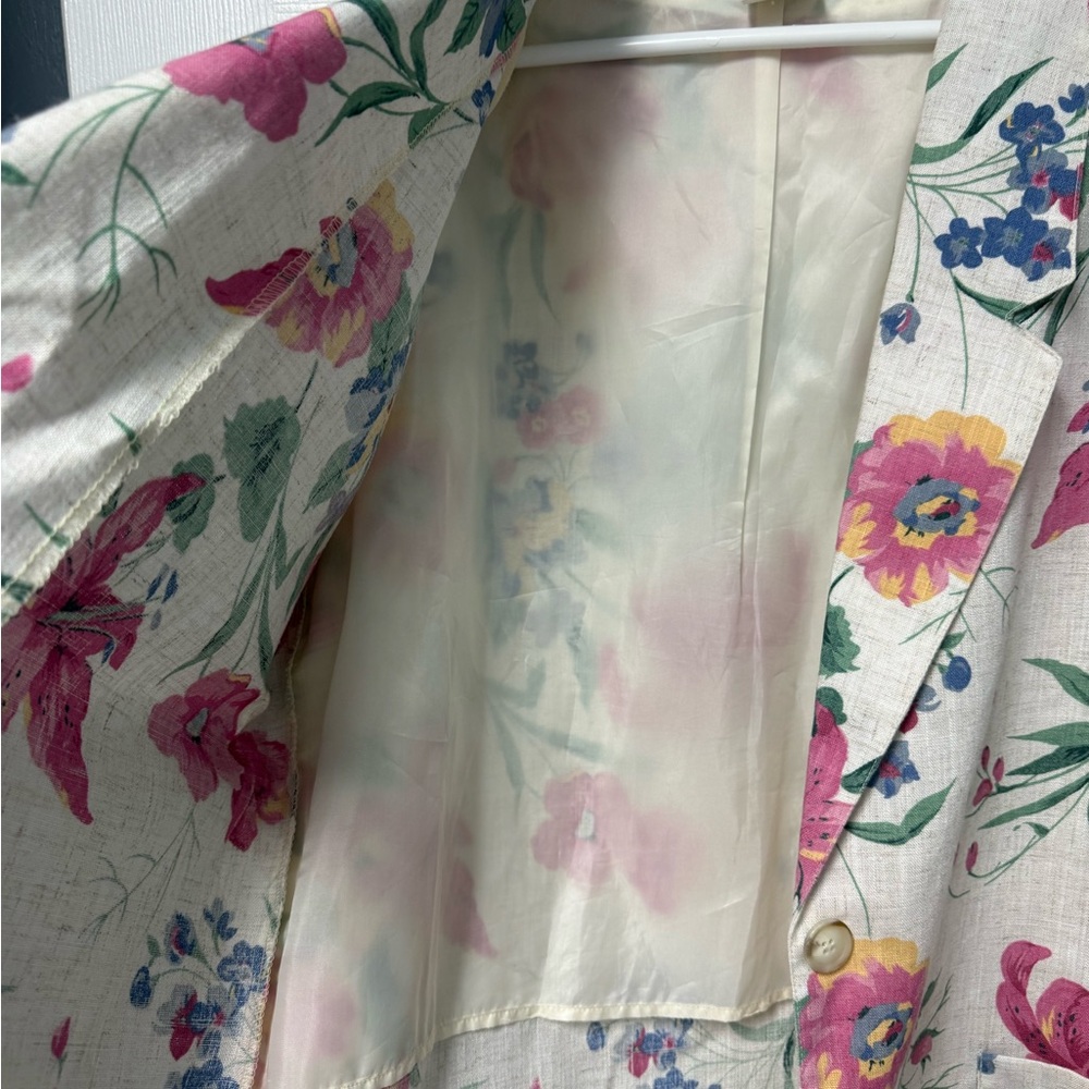 Elegant Floral Women's Blazer - Picture 6 of 9